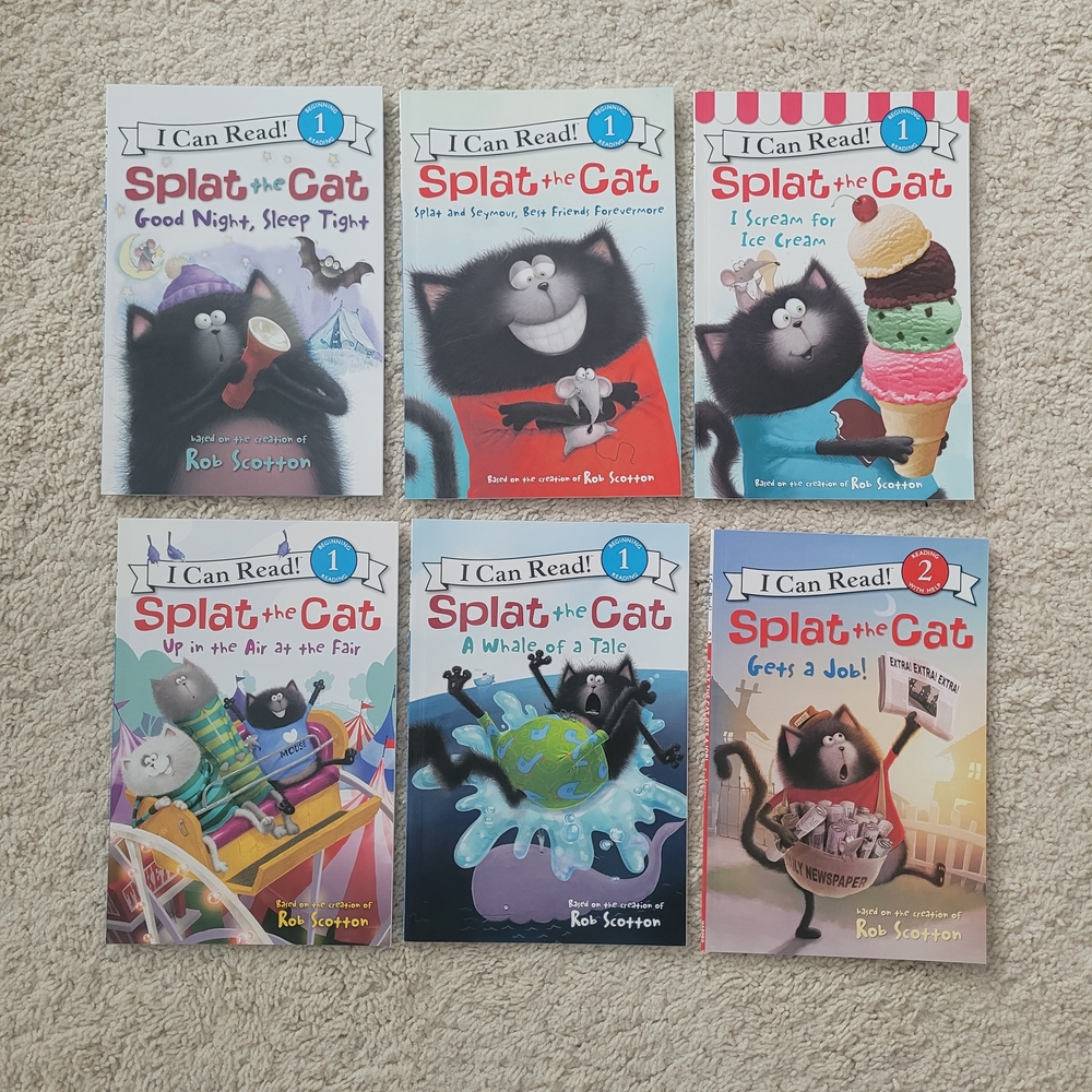 Splat The Cat - I Can Read books - Set of 6